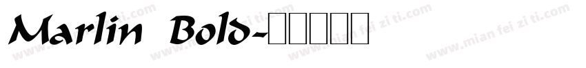 Marlin Bold字体转换